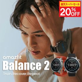 【楽天SS 20%OFF】Amazfit Balance 2 スマートウォッチ アマズフィット 日本正規代理店 延長保証 音声操作 ゴルフ機能 2000nit高輝度 6衛生 GPS内蔵 オフラインマップ 心拍 睡眠 健康管理 スポーツモード 10ATM防水 AI 運動管理 21日間バッテリー