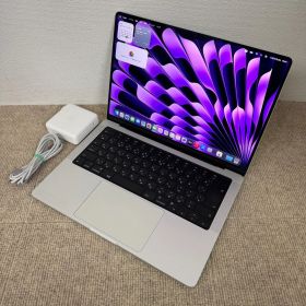 【送料無料】良品 Apple MacBook Pro 14(2021, A2442) M1 PRO / RAM 16GB / SSD 512GB / シルバー / 充放電回数 : 340 [MC097]