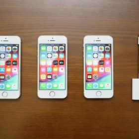 iPhone5s ゴールド・シルバー3台 Lightning SDカードリーダー