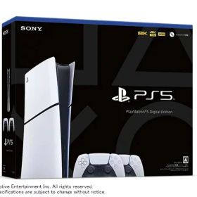 【新品外箱傷みあり】PlayStation5 Slimモデル ( CFIJ-10019 ) デジタル・エディション ワイヤレスコントローラー ダブルパック