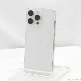 〔中古品〕 iPhone15 Pro Max 256GB ホワイトチタニウム MU6Q3J／A SIMフリー【258】