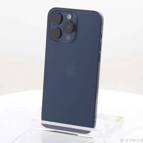 〔中古品〕 iPhone15 Pro Max 512GB ブルーチタニウム MU6X3J／A SIMフリー【344】