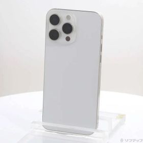 〔中古品〕 iPhone15 Pro Max 512GB ホワイトチタニウム MU6V3J／A SIMフリー【348】