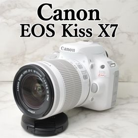キヤノン(Canon)のショット数少なめ❣️Canon EOS Kiss X7⭐️ホワイト スマホ転送(デジタル一眼)