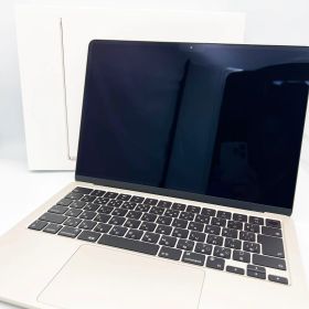 【中古・美品】MacBook Air Liquid Retina 13.6インチ Apple M2チップ MC7W4J/A スターライト 本体 マックブックエアー