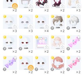 引退垢 ドーリーガールエクステ等ダブり有り | ポケコロツイン(ポケツイ)のアカウントデータ、RMTの販売・買取一覧