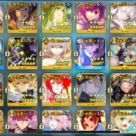 引退 ☆5鯖183種362体 インドラ以外全キャラ持ち | FGOのアカウントデータ、RMTの販売・買取一覧