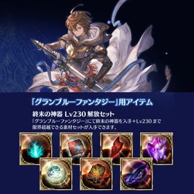 サンダルフォン購入特典「終末の神器 Lv230解放セット」シリアルコード ヴァーサス シリアル | グラブルのアカウントデータ、RMTの販売・買取一覧