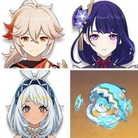 ジン+風鷹剣+モナ+夢見月瑞希+ムアラニ1凸+楓原万葉+雷電将軍+ディルック+サーフィンタイム+ディ | 原神のアカウントデータ、RMTの販売・買取一覧