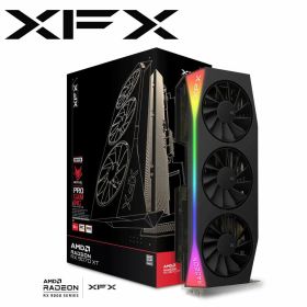 XFX ｜エックスエフエックス XFX Mercury AMD Radeon RX 9070XT OC Gaming Edition with RGB搭載 16GB ハイエンドモデル グラフィックボード（ブラック） RX-97TRGBBB9-GP/U