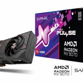 【10%ポイント・要エントリー】Sapphire PULSE Radeon RX 9070 GAMING 16GB GDDR6 グラフィックボード｜PULSERX907016GB/11349-03-20G