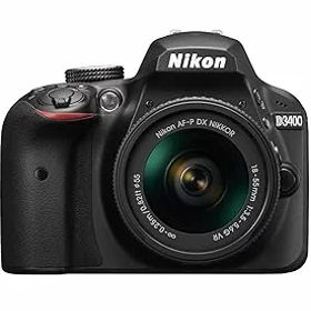 【中古】Nikon デジタル一眼レフカメラ D3400 AF-P 18-55 VR レンズキット ブラック D3400LKBK