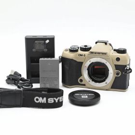 OM SYSTEM オーエムシステム OM-5 Mark II ボディ サンドベージュ (ショット数714枚) ミラーレス一眼レフカメラ 【中古】