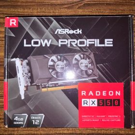ASRock Radeon RX550 ロープロファイル 4GBモデル