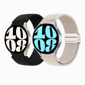 編組 マグネット コンパチブル Samsung Galaxy Watch 6/6 Classic/5/5 pro/4/4 Classic/3 41mm/Active 2/Active for Amazfit