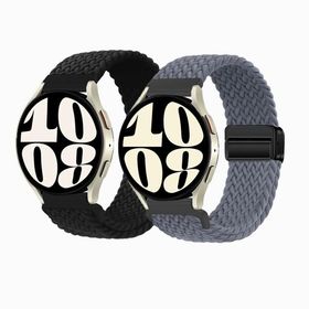 編組 マグネット コンパチブル Samsung Galaxy Watch 6/6 Classic/5/5 pro/4/4 Classic/3 41mm/Active 2/Active for Amazfit