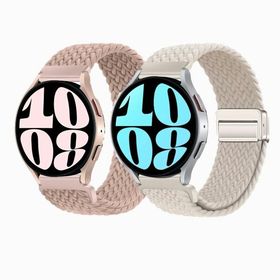 編組 マグネット コンパチブル Samsung Galaxy Watch 6/6 Classic/5/5 pro/4/4 Classic/3 41mm/Active 2/Active for Amazfit