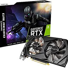 【中古】玄人志向 NVIDIA GeForce RTX 2060 搭載 グラフィックボード 6GB デュアルファン GALAKURO GAMINGシリーズ GG-RTX2060-E6GB/DF