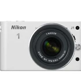 【中古】 Nikon ミラーレス一眼カメラ Nikon 1 (ニコンワン) J1 (ジェイワン) 標準ズームレンズキット ホワイトN1 J1HLK WH