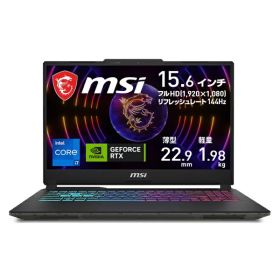 MSI｜エムエスアイ ゲーミングノートパソコン Cyborg 15 A13V(RTX 3050) ブラック & スケルトン Cyborg-15-A13UCK-4169JP [15.6型 /Windows11 Home /intel Core i7 /メモリ：16GB /SSD：512GB /2024年2月モデル]