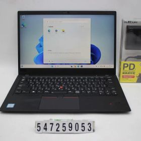 Lenovo ThinkPad X1 Carbon 6th Gen Core i5 8350U 1.7GHz/8GB/256GB(SSD)/14.0W/FHD(1920x1080) タッチパネル/Win11 【547259053】