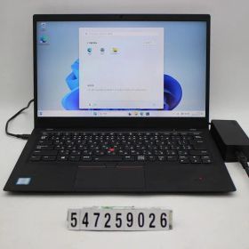 Lenovo ThinkPad X1 Carbon 6th Gen Core i5 8350U 1.7GHz/8GB/256GB(SSD)/14.0W/FHD(1920x1080) タッチパネル/Win11 【547259026】