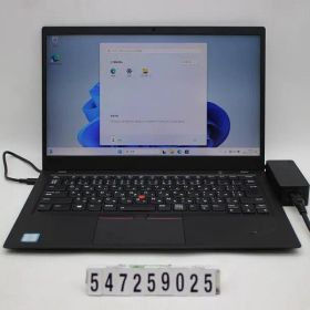 Lenovo ThinkPad X1 Carbon 6th Gen Core i5 8350U 1.7GHz/8GB/256GB(SSD)/14.0W/FHD(1920x1080) タッチパネル/Win11 【547259025】