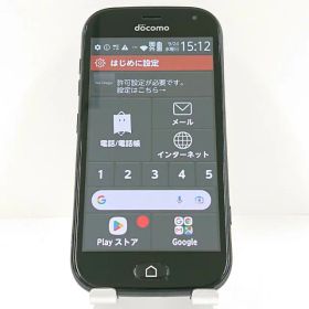 らくらくスマートフォン me F-01L ドコモ ブラック 送料無料 本体 c14716 【中古】