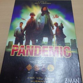 『カードシュリンク付』パンデミック ボードゲーム 日本語印刷紙付 箱傷み 英語