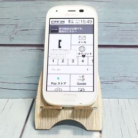 docomo 富士通 F-04J らくらくスマートフォン4 ホワイト 白色 WHITE 623