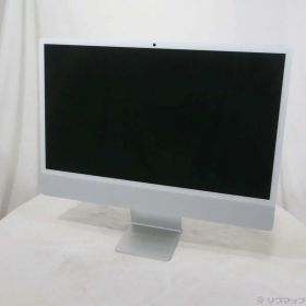 【中古】Apple(アップル) iMac 24-inch Late-2024 MWUU3J／A Apple M4 10コアCPU_10コアGPU 16GB SSD256GB シルバー 〔15.7 Sequoia〕 【258-ud】