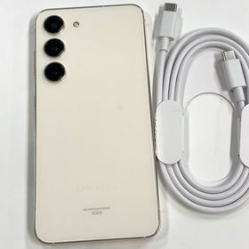 【モバイルBOX】新品同様 SIMフリーau Galaxy S23 SCG19 クリーム