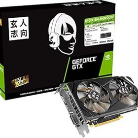 【中古】玄人志向 NVIDIA GeForce GTX 1660 搭載 グラフィックボード 6GB デュアルファンモデル GF-GTX1660-E6GB/OC/DF