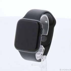 〔中古〕Apple(アップル) Apple Watch SE 第2世代 GPS 44mm ミッドナイトアルミニウムケース ミッドナイトスポーツバンド〔344-ud〕