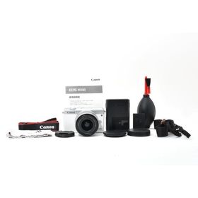 美品 Canon キャノン EOS M100 ミラーレス一眼 15-45mm キット ホワイト