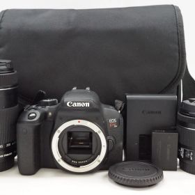 L251146)美品 Canon EOS kiss X9i ダブルズームレンズキット 18-55mm 55-250mm F4-5.6 カメラ