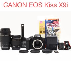 保証付き/CANON EOS Kiss X9i/標準&望遠ダブルレンズセット