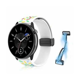 (RicYeel) 20mm 磁気付き シリコンバンド Amazfit Active 2/2 Square/Active/GTS 4 3 2 1 Mini/GTR Mini/GTS 4 3 2 1 対応