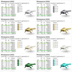 🎨 モササウルス全74カラー✨ 即納OK／高レベル・高ステ個体も多数出品中！ | ARK Survival Evolvedのアカウントデータ、RMTの販売・買取一覧