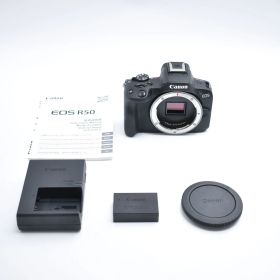 B#10110 Canon ミラーレス一眼カメラ EOS R50 ボディ(レンズなし)ブラック/APS-C/約375g EOS R50 BK