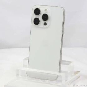 〔中古品〕 iPhone15 Pro 128GB ホワイトチタニウム MTU83J／A SIMフリー【377】
