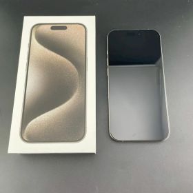 【中古品】 iPhone15 PRO A3101 (MTU93J/A) 128GB ナチュラルチタニウム 付属品あり アイフォン15 アイフォン