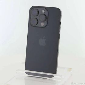 〔中古品〕 iPhone15 Pro 256GB ブラックチタニウム MTUC3J／A SIMフリー【258】