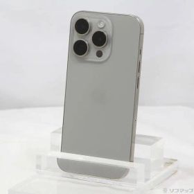 〔中古品〕 iPhone15 Pro 128GB ナチュラルチタニウム MTU93J／A SIMフリー【262】