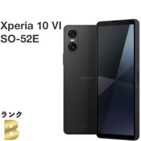 【良品】Xperia 10 VI SO-52E docomo SIMフリー ブラック 128GB／6GB スマホ本体 送料無料 中古 H638MSBR