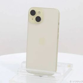 〔中古品〕 iPhone15 128GB イエロー MTMK3J／A SIMフリー【352】