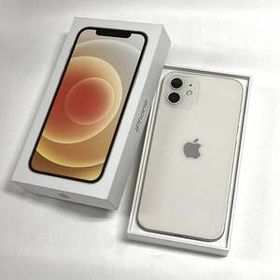 【ブラックフライデーSALE】【中古 美品】SIMフリー iPhone12 64GB ホワイト MGHP3J/A バッテリー最大容量86% 利用制限〇 docomo版