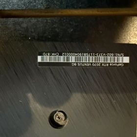 【動作品】MSI GeForce RTX 2070 VENTUS 8G グラボ