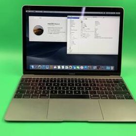 ★激安 MacBook 12インチ intel Core M3 1.1GHz 2016 8GB 256GB 最大容量正常 USキー A1534 スペースグレイ 中古 新古品 BP6256 R2