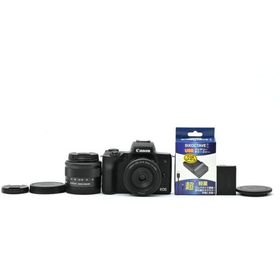 ＜良品＞Canon EOS Kiss M2 ダブルレンズキット ブラック｜シャッター数7000枚以下｜高画質・軽量で初心者にも最適